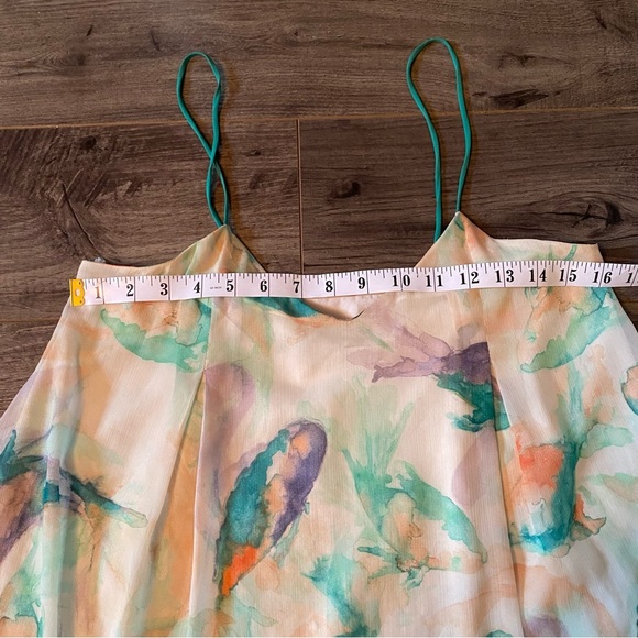 Zara dress watercolour koi fish summer dress lined - Picture 7 of 8